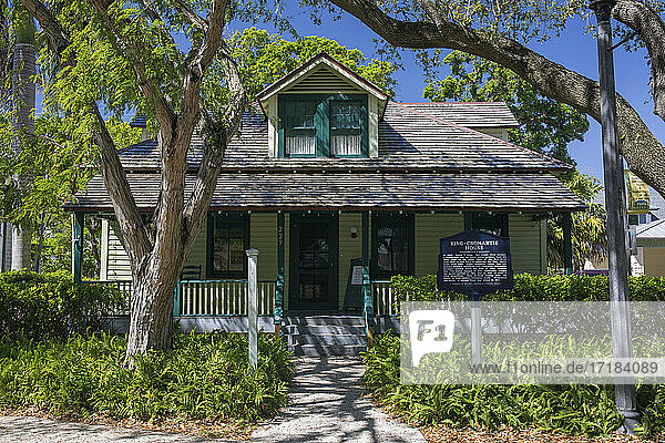 Das historische King-Cromartie House  Old Fort Lauderdale Village  Riverwalk Park  Downtown  Fort Lauderdale  Florida  Vereinigte Staaten von Amerika  Nord Amerika