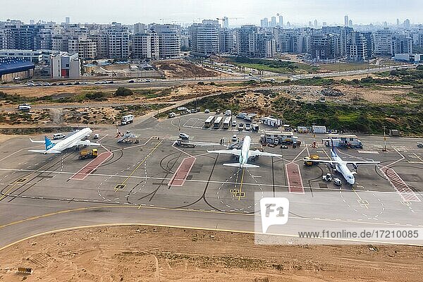 Übersicht Flughafen Sde Dov Airport Tel Aviv  Israel  Asien