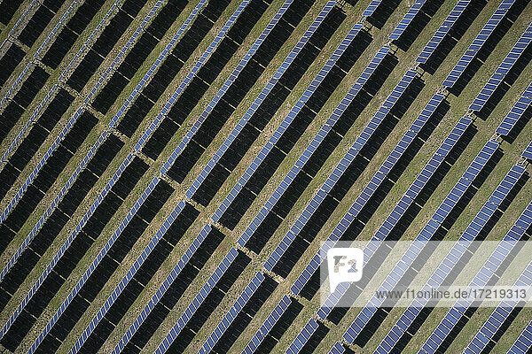 Solarfeld von oben  Virginia  USA