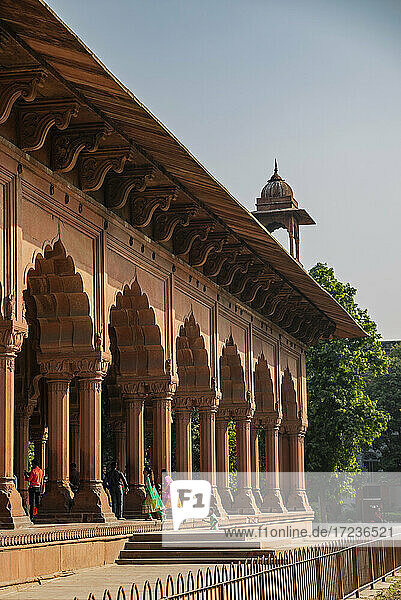 Diwan-i-Aam Audienzhalle  Rotes Fort  UNESCO-Weltkulturerbe  Delhi  Indien  Asien