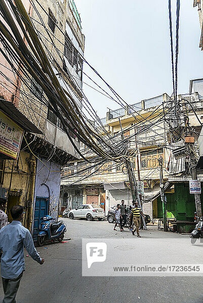 Straßenszene  Chandni Chowk  Alt-Delhi  Indien  Asien