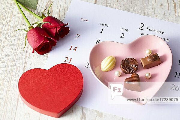 Schokolade zum Valentinstag