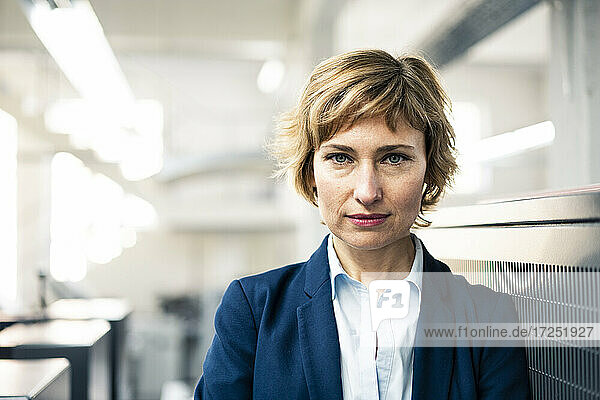Mature businesswoman in printing industry