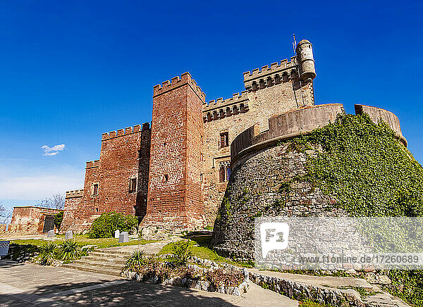 Burg Castelldefels,  eine Grenzfestung in der Stadt Castelldefels,  nahe Barcelona,  Katalonien,  Spanien,  Europa