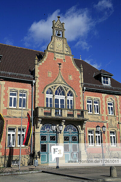 Rathaus in Gemmingen im Kraichgau  Landkreis Heilbronn  Baden-Württemberg; Süddeutschland  Deutschland  Europa.