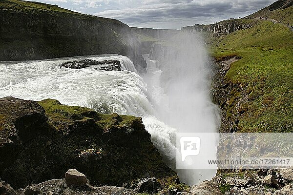 Waterfall  Gullfoss  Golden Circle  Iceland