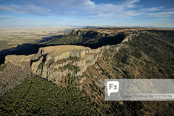 USA  Colorado  Aerial view of Fishers Peak in Rocky Mountains