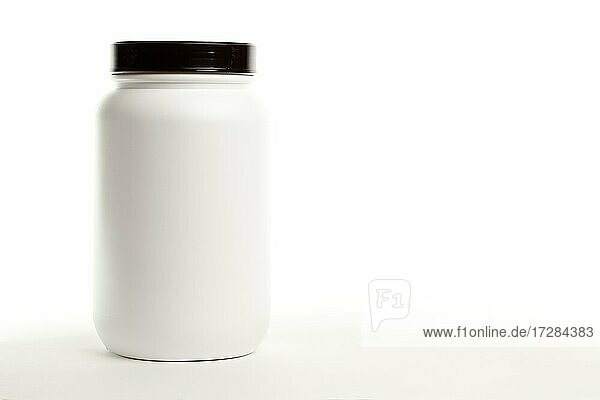 Blank white canister ready for your own label or design
