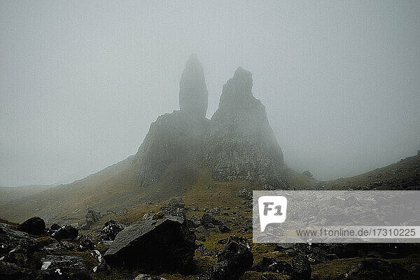 Old Man of Storr Felsformation  Isle of Skye  Schottland