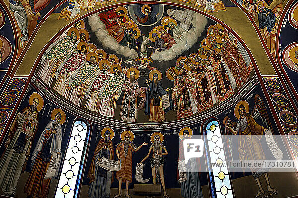 Fresken in der Kirche St. Sava  Beograd (Belgrad)  Serbien  Europa