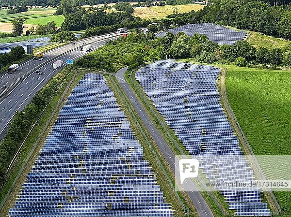 Photovoltaikanlage in Malsfeld  Hessen  Deutschland  Europa