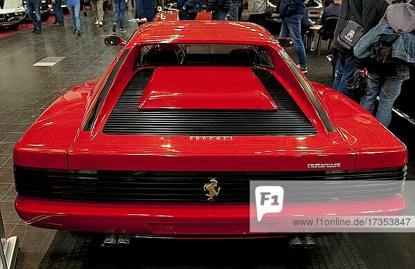 Rear section of Ferrari Testarossa 512, Techno Classica trade fair ...
