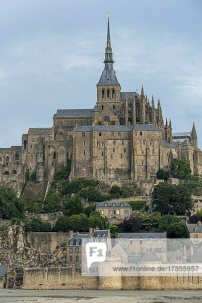 Mont Saint-Michel  gehört zum Unesco-Welterbe  Le Mont-Saint-Michel  Normandie  Frankreich  Europa