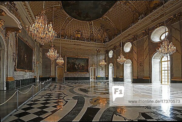 Marmorsaal  Neues Palais  Schloss Sanssouci  Potsdam  Brandenburg  Deutschland  Europa