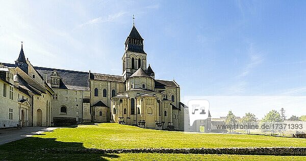 Die königliche Abtei der Abtei Fontevraud  Fontevraud l'Abbaye  Maine-et-Loire  Pays de la Loire  Frankreich  Europa