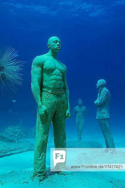 Museum of Underwater Sculpture Ayia Napa (MUSAN)  Art work sculptor Jason deCaires Taylor. Mediterranean Sea  Ayia Napa  Cyprus  Europe