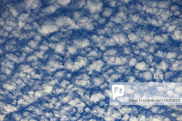 Cloudscape of altocumulus clouds