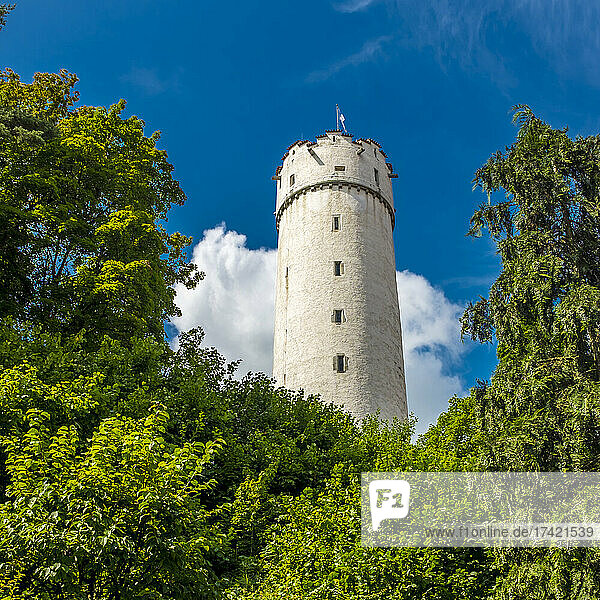 Germany  Baden-Wurttemberg  Ravensburg  Mehlsack tower in summer
