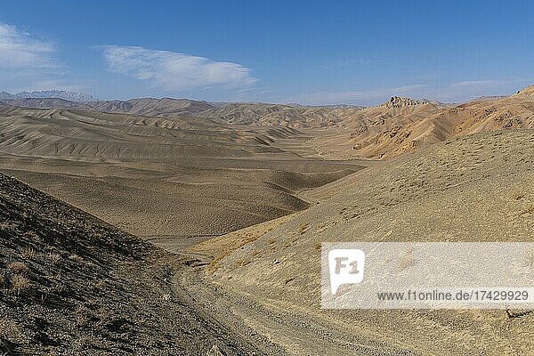 Wüstenlandschaft um Bamyan  Afghanistan  Asien