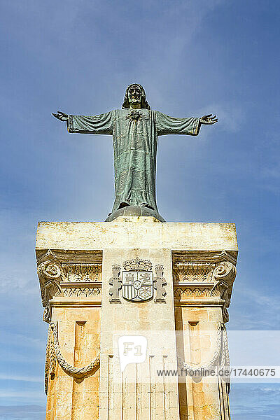 Spain  Balearic Islands  Menorca  Es Mercadal  Statue of Jesus Christ at El Toro