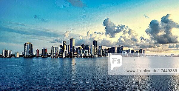 skyline Miami Florida usa sea beautiful