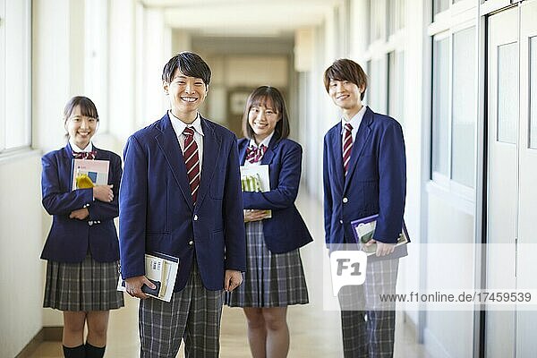 Japanese school students