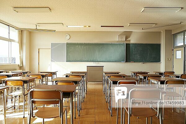 Empty school interior