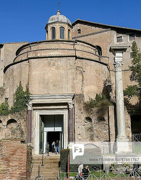 Tempel von Romulus  Forum Romanum  Rom  Latium  Italien  Europa