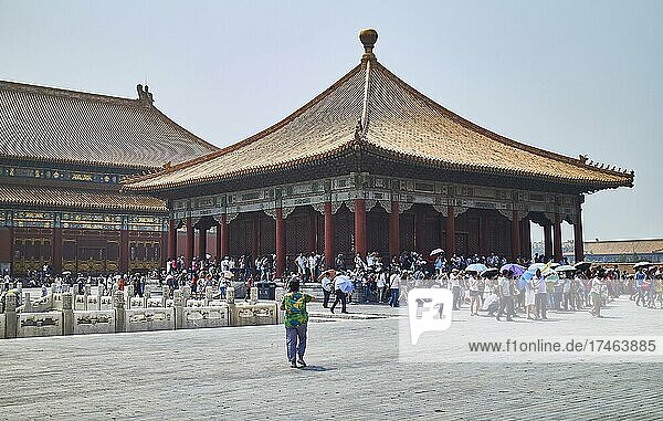 Halle der Bewahrung der Harmonie in der verbotenen Stadt  Peking  China  Asien