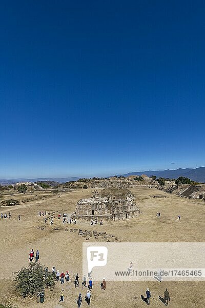 Unesco world heritage site Monte Alban  Oaxaca  Mexico  Central America