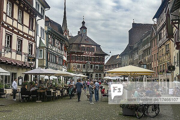 Historische Stadt Stein am Rhein  Schweiz  Europa