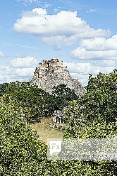 Unesco-Weltkulturerbe  die Maya-Ruinen von Uxmal  Yucatan  Mexiko  Mittelamerika