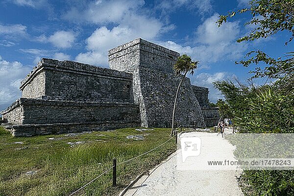 Präkolumbianische Maya-Mauerstadt Tulum  Quintana Roo  Mexiko  Mittelamerika