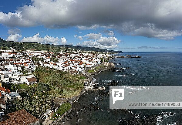 Drone shot  Vila Franca do Campo  Sao Miguel Island  Azores  Portugal  Europe