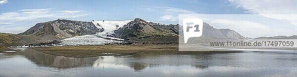 Gletschersee Fjallsárlón  Fjallsjökull Gletscherzunge am Vatnajökull Gletscher  Vatnajökull-Nationalpark  Bílastæði  Austurland  Island  Europa