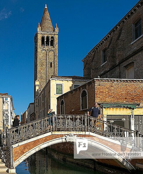 Kanäle  Häuser und Plätze in Venedig  Italien  Europa