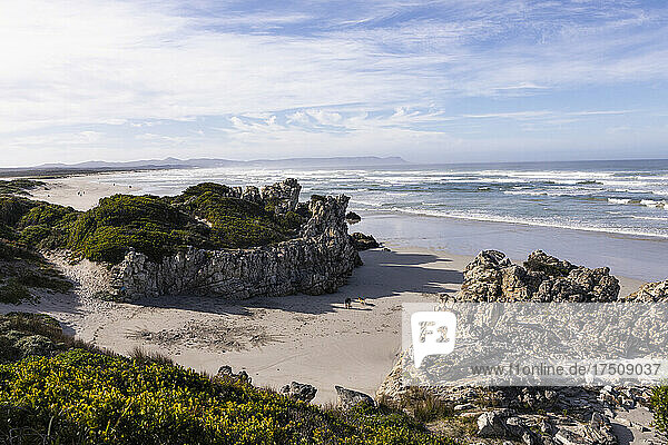 Voelklip Beach on the Atlantic ocean coastline of the Western Cape