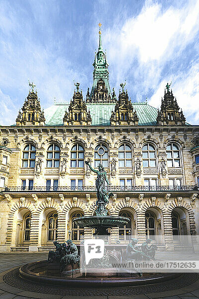 Germany  Hamburg  Hygieia fountain in front of Hamburg City Hall