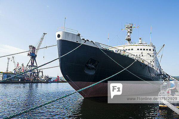 Russia  Murmansk  Lenin first nuclear powered icebreaker in the world moored at port