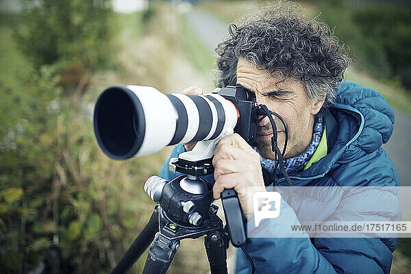 Photographer working on the French Pyrenees.