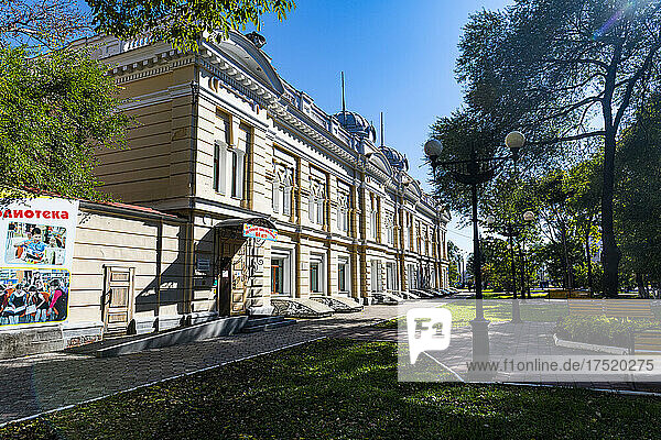 Historic houses  Blagoveshchensk  Amur Oblast  Russia  Eurasia