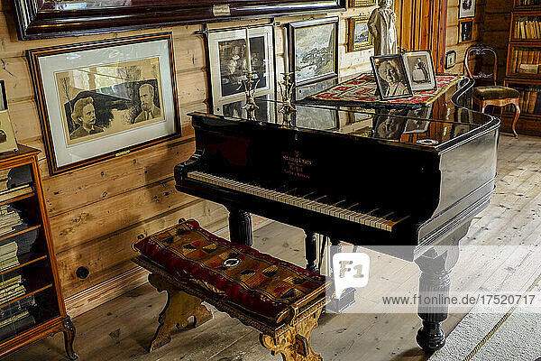 One of the pianos belonging to the composer Edvard Grieg  Bergen  Norway  Scandinavia  Europe