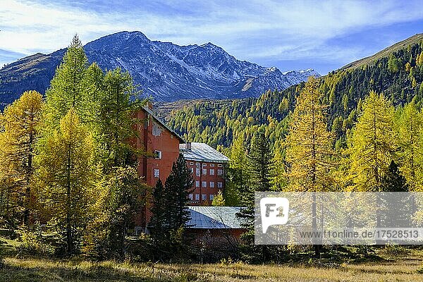 Former Hotel Paradiso  lost place  Stilfser Joch National Park  Martell Valley  South Tyrol  Italy  Europe