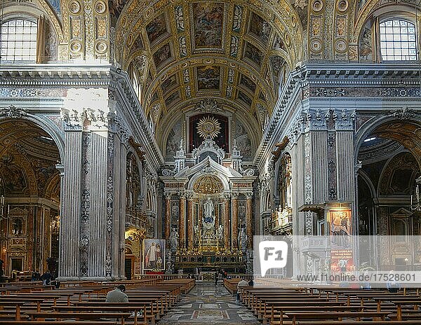 Chiesa del Gesu Nuovo  Naples  Italy  Europe