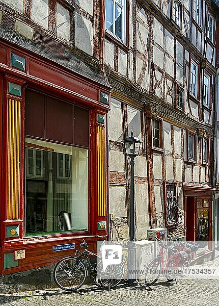 Fachwerkhaus in der Altstadt von Limburg  Hessen  Deutschland  Europa