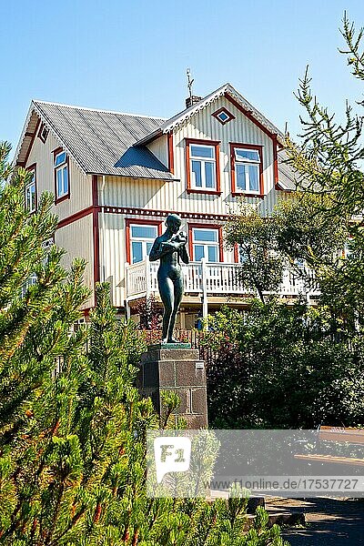 Typisches Haus  Altstadt  Reykjavik  Island  Europa