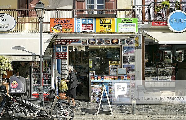 Reisebüro  Kiosk  Rethymno  Kreta  Griechenland  Europa
