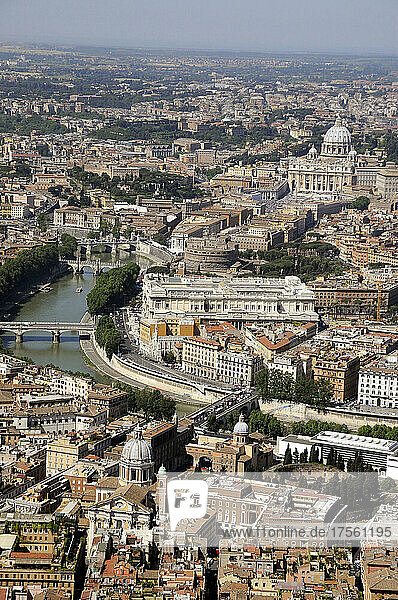 Italien  Latium  Rom  Luftaufnahme
