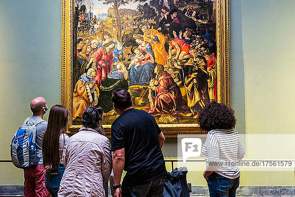 Italien  Toskana  Florenz  UNESCO-Weltkulturerbe  Galleria Uffizi