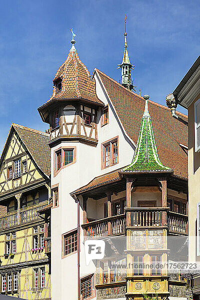 Haus Pfister in der Rue de Marchands  Colmar  Elsass  Haut-Rhin  Frankreich  Europa